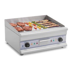 Fry top elettrico - 60 cm - liscio - 2 x 3,2 kW | RCG 60