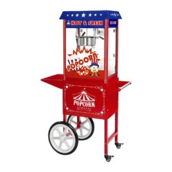 Macchina per popcorn con carrello - 1600W - design americano | RCPW-16.1