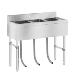 Tavolo lavello - 3 lavelli - 100 x 50 x 97 cm | RCHS-5