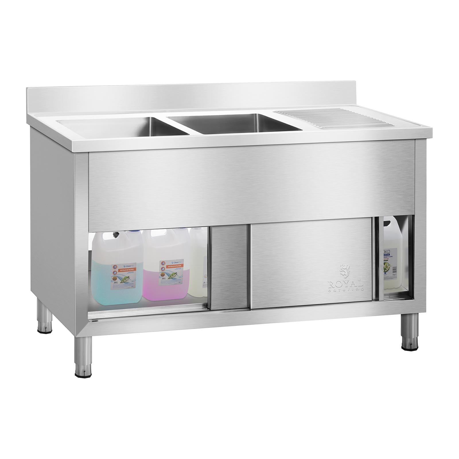 Mobile doppio con lavello - 140 cm