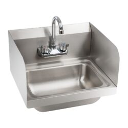 Lavamani in acciaio inox - rubinetteria inclusa