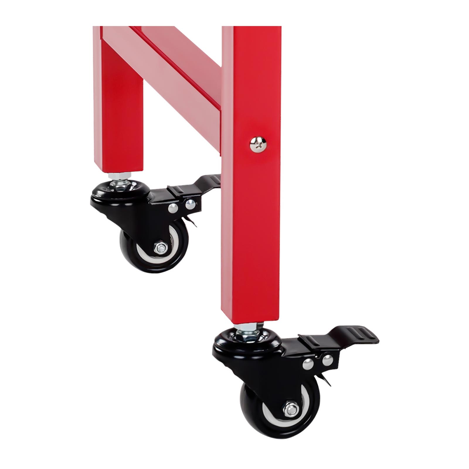 Macchina per popcorn completa di carrello - design retrò - rossa | RCPW.16.2