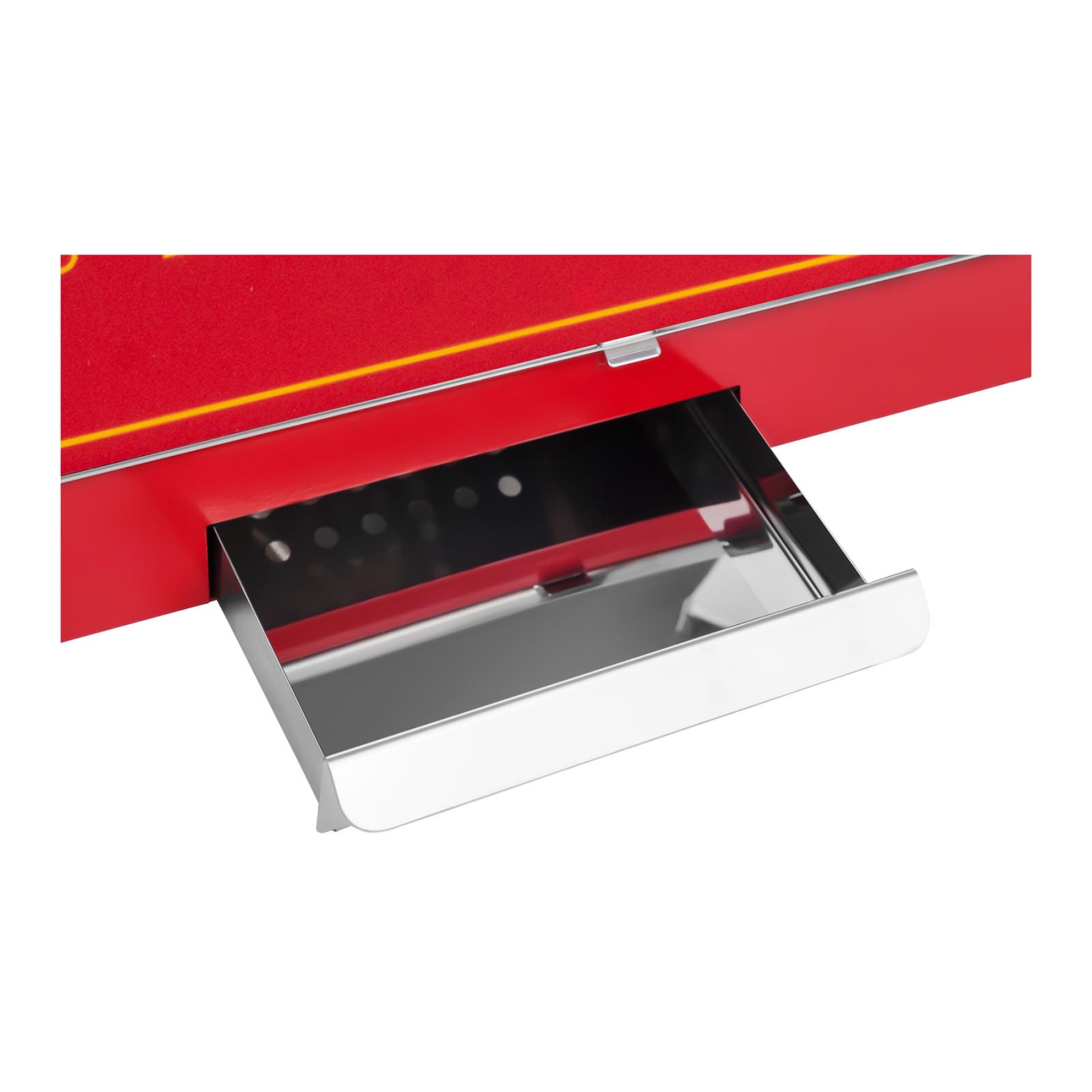 Macchina per popcorn completa di carrello - design retrò - rossa | RCPW.16.2