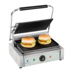 Piastra panini - 1 x 2200 watt - rigata - 2.0 | RCKG-2200-G