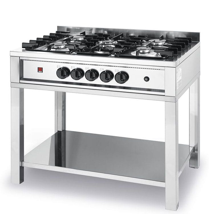 Cucina a gas - 5 fuochi | Hendi 225806