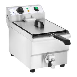 Friggitrice elettrica - 10 L - 230 V / 3000 W - con rubinetto di scarico | RCEF 10EH-1