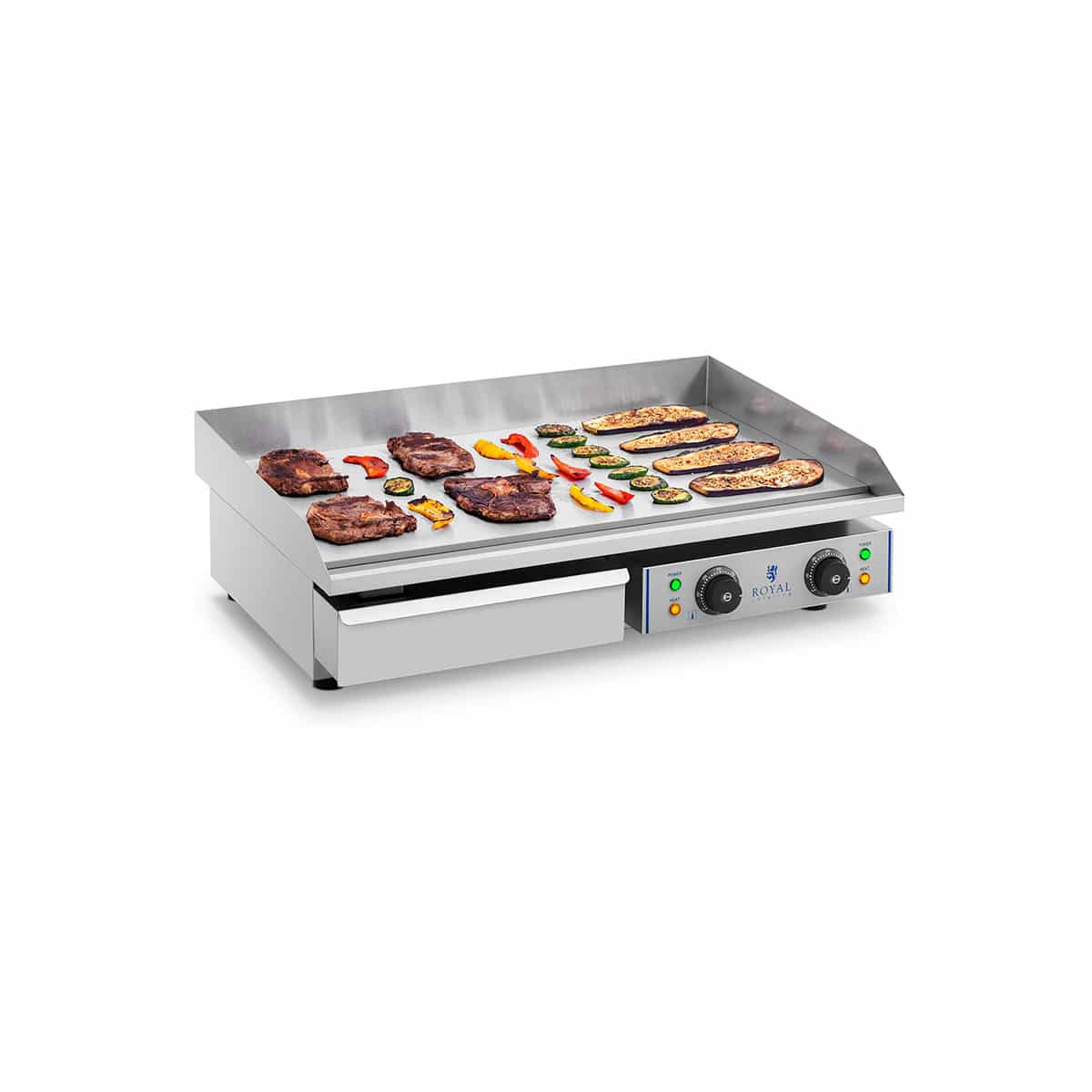 Fry top elettrico - 72,5 cm - liscio - 2 x 2,2 kW | RCEG-75