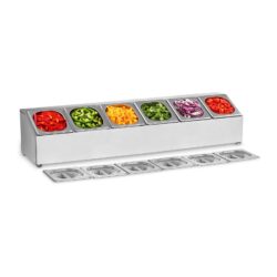 Sovrastruttura GN - inclusi 6 contenitori GN 1/6 con coperchio | RCPN 6