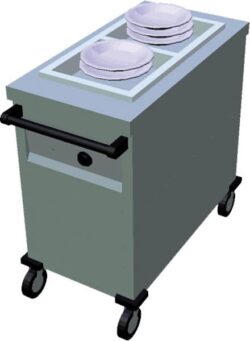 Carrello riscaldato per piatti - T-OVNT-2