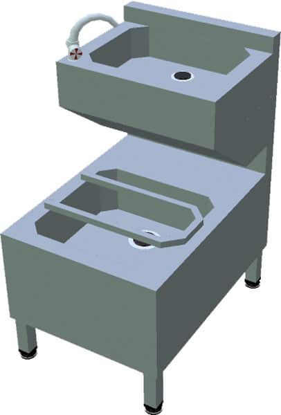 Lavatoio combinato con lavello T-AVK-2
