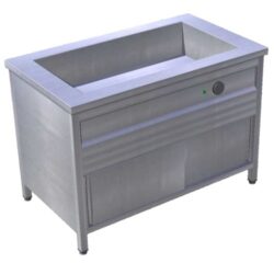Banco di distribuzione caldo con vasca refrigerata 4XGN1/1 | vasca saldata EOSK