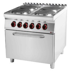Cucina con forno elettrico - 4 x piastra | 800/900, SPT-90/80-21E
