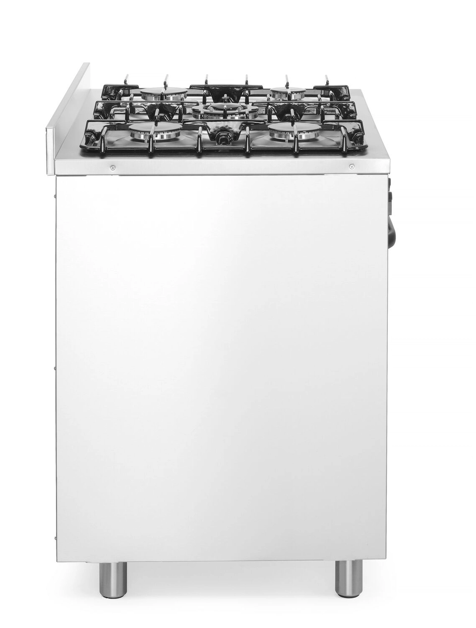 Cucina a gas con 5 fuochi, forno elettrico + grill GN 1/1 | Hendi 225707