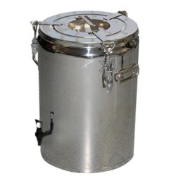 Contenitore termico in acciaio inox - 20 L con valvola di scarico