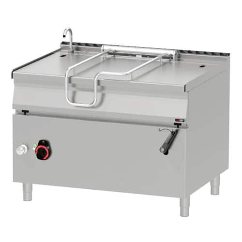 Padella elettrica in acciaio inox 120 L | 1200/900, BR-90/120E/N