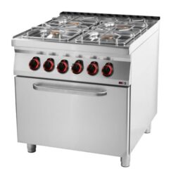 Cucina combinata con forno elettrico - 4x bruciatore | 800/900, SPT-90/80-21GE