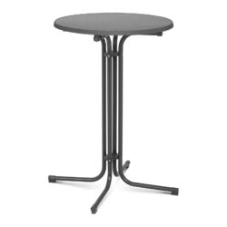 Tavolo da bar - grigio - pieghevole - Ø70 cm - 110 cm | RC-BIS70FG