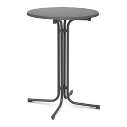 Tavolo da bar - grigio - pieghevole - Ø80 cm - 110 cm | RC-BIS80FG