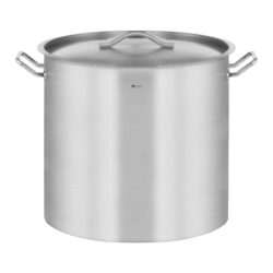 Pentola in acciaio inox - 71 l - coperchio | RCST-71LI-E