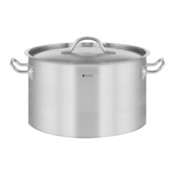 Pentola in acciaio inox - 14 l - coperchio | RCST-14E3-S