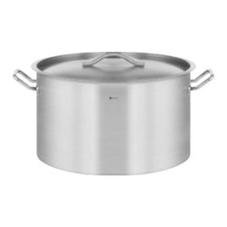 Pentola in acciaio inox - 58 L - coperchio | RCST-58E3-S