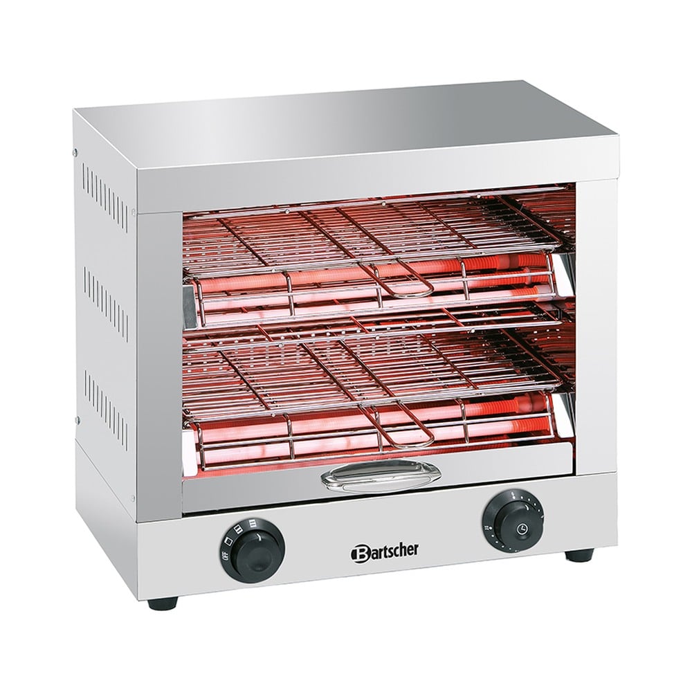 Tostapane / scaldapanini elettrico doppio | Bartscher A151600