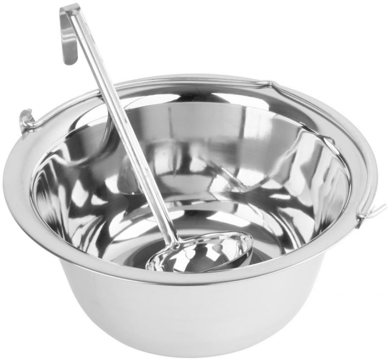 Set per paiolo da gulasch e macellazione, paiolo da 22 l