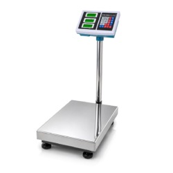 Bilancia a piattaforma fino a 100 kg - acciaio inox | Gastrokitchen