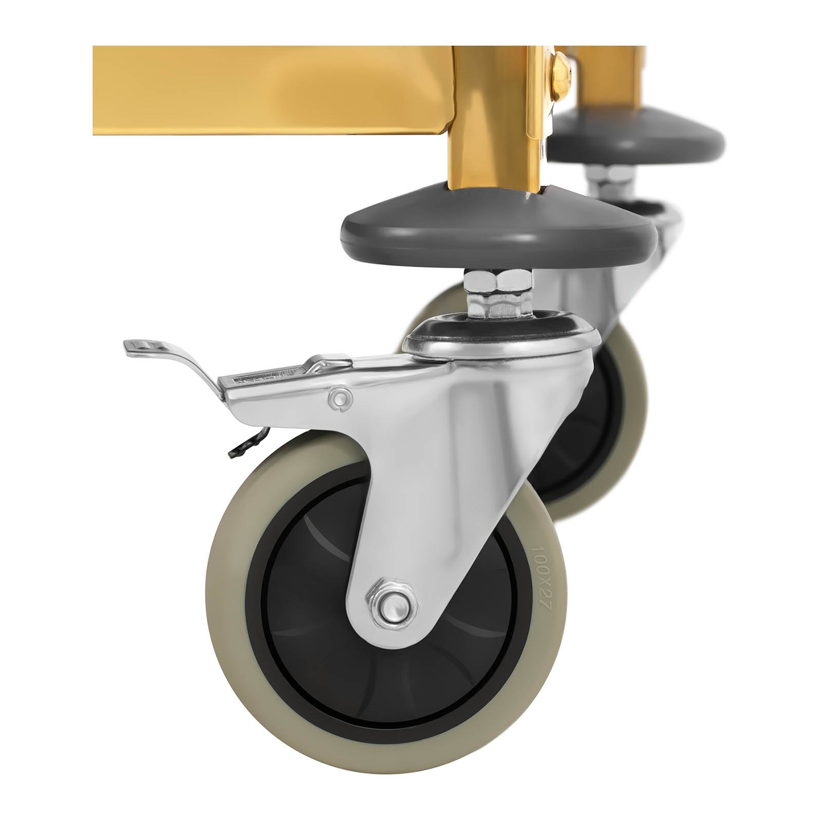 Carrello da servizio con 3 ripiani - dorato | RCSW 2.1G