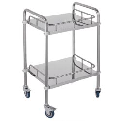 Carrello terapeutico ospedaliero - 2 ripiani | acciaio inox