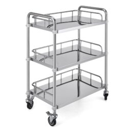 Carrello terapeutico ospedaliero - 3 ripiani | acciaio inox