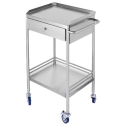 Carrello terapeutico ospedaliero con cassetto | acciaio inox