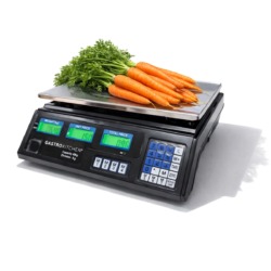 Bilancia digitale da tavolo 40kg / 5g - nera | Gastrokitchen