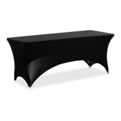 Copertura per tavoli rettangolari - nera - 180 cm
