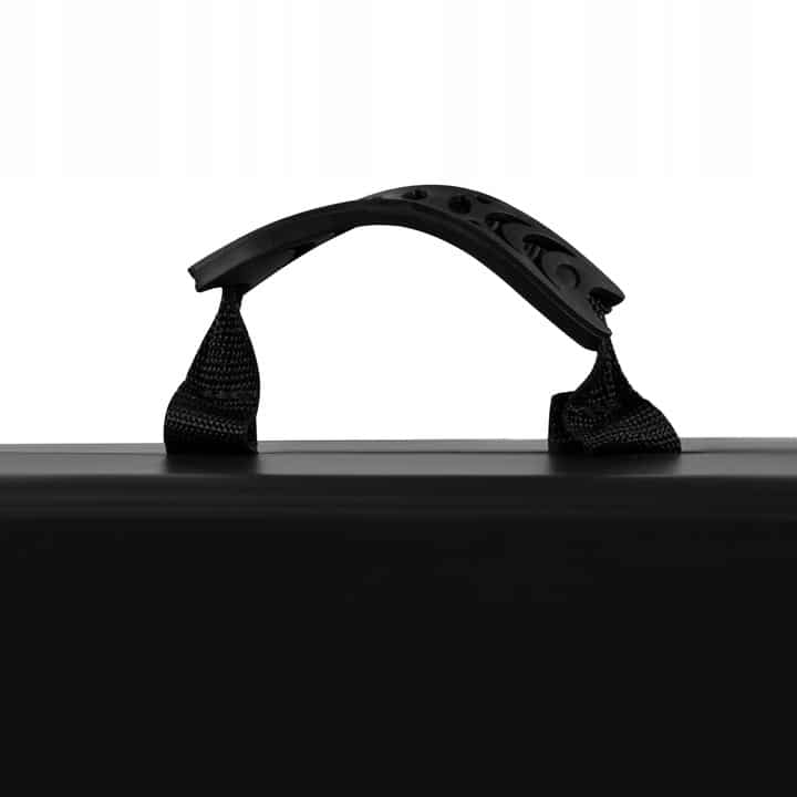 Set da giardino pieghevole nero - tavolo + panche | 180 cm