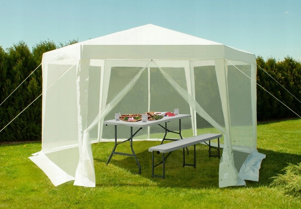 Tavolo da buffet pieghevole - bianco | 152 cm