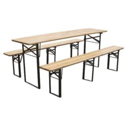 Set da birra DORTMUND Medium3 - 200 cm - tavolo + 2 panche