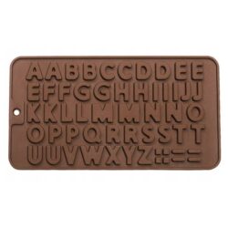 Stampo alfabetico in silicone - 21,5 x 11,5 cm
