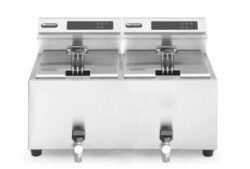 Friggitrice con controllo digitale - 2 x 8 L | Hendi 207376