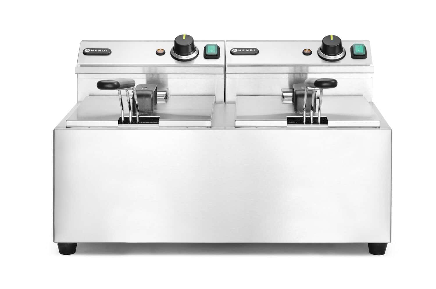 Friggitrice elettrica - Profi Line - 2 x 8 L - 230V/7000W | Hendi 207307