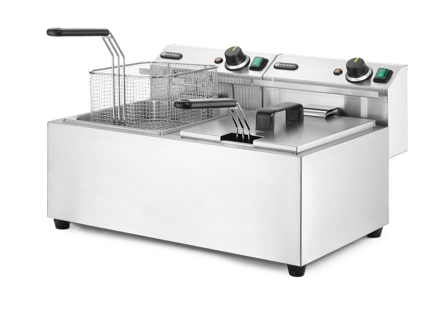 Friggitrice elettrica - Profi Line - 2 x 8 L - 230V/7000W | Hendi 207307