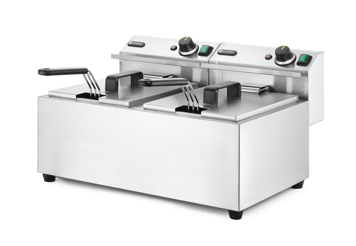 Friggitrice elettrica - Profi Line - 2 x 8 L - 230V/7000W | Hendi 207307