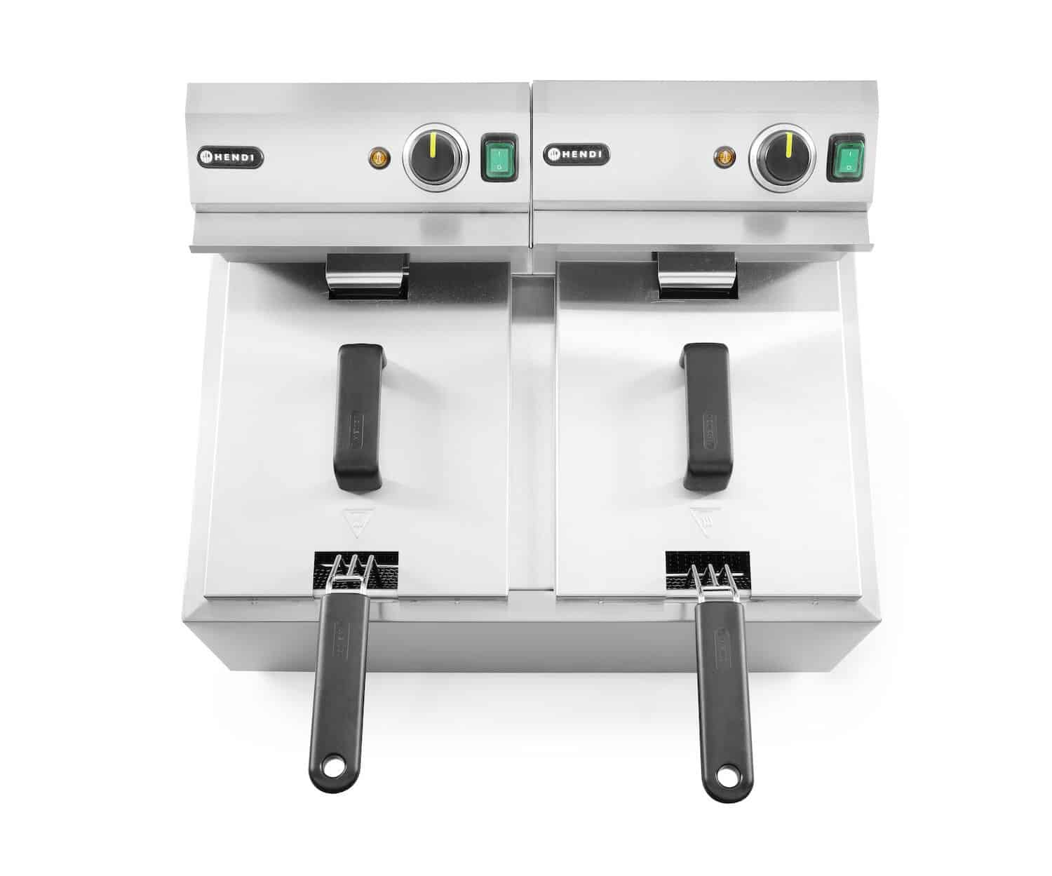 Friggitrice elettrica - Profi Line - 2 x 8 L - 230V/7000W | Hendi 207307