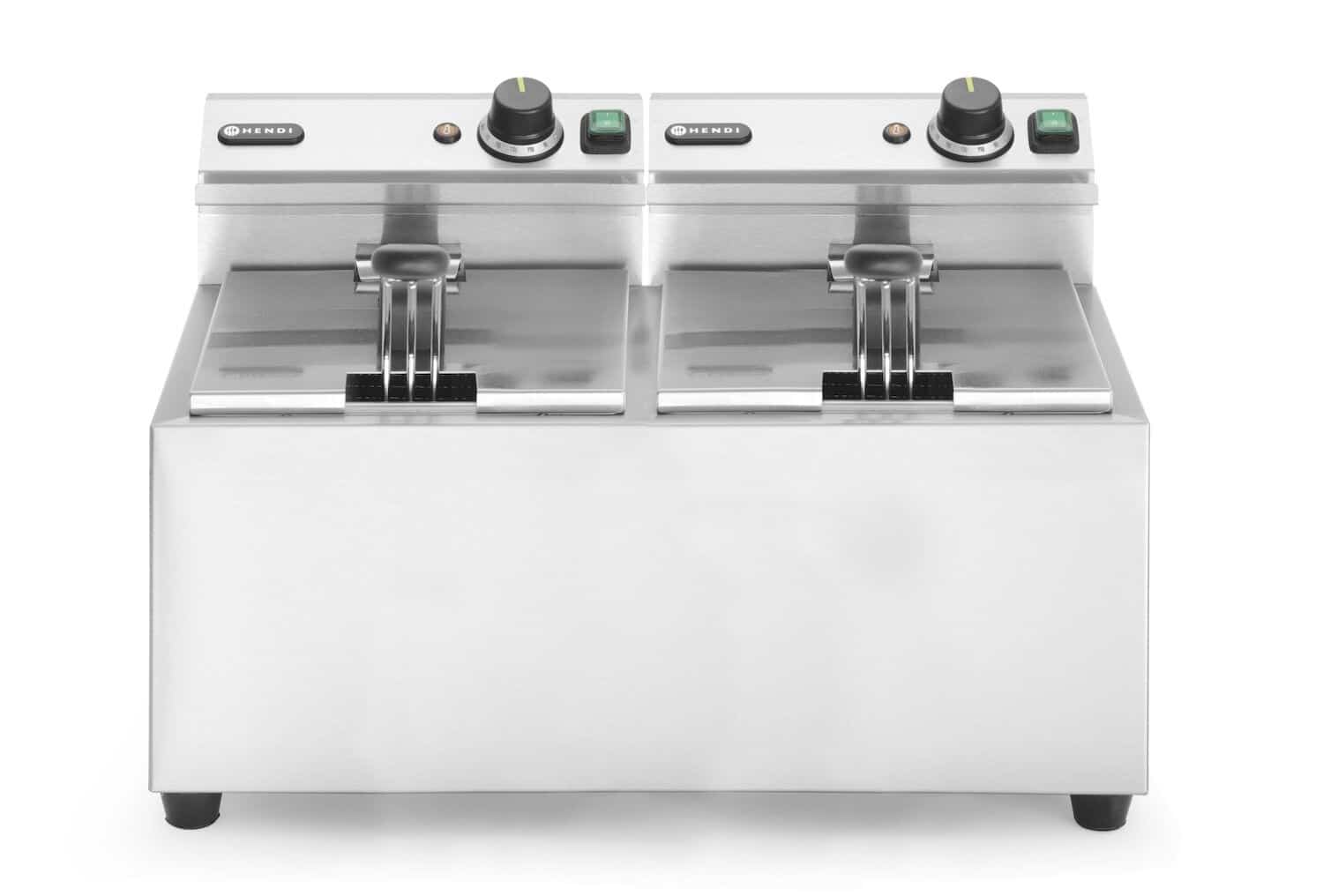 Friggitrice elettrica - Profi Line - 2 x 8 L - 230V/7000W | Hendi 207307