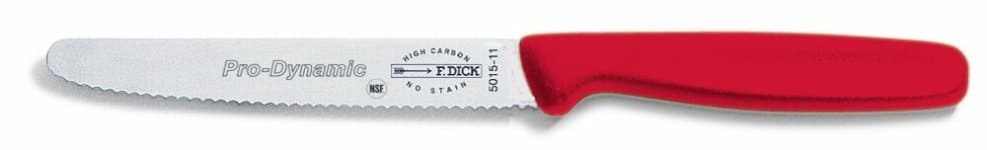 Coltello da cucina dentato rosso - 11 cm | F.Dick 8501511-03