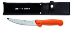 Coltello da caccia per eviscerazione con custodia MagicGrip arancione - 15 cm | F.Dick 82641156-53