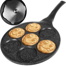 Padella per induzione per pancake 26 cm - faccine 6,5 cm | Gastrokitchen