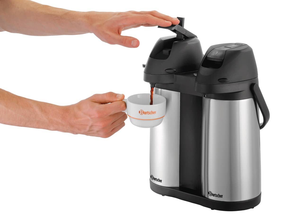 Caraffa termica con pompa - 2x1,9 L | Duo 1,9L-ST