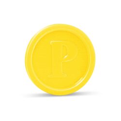 Gettone (PS) giallo Ø23mm [100 pz]