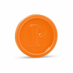 Gettone (PS) arancione Ø23mm [100 pz]